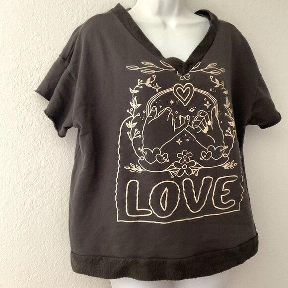 THREE BIRD NEST FORAL LOVE TOP - Picture 2 of 12